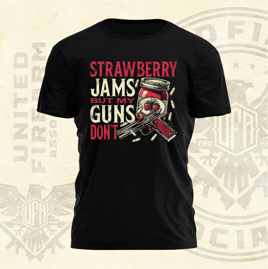 Strawberry Jams But My Guns Don't Tee - 3125