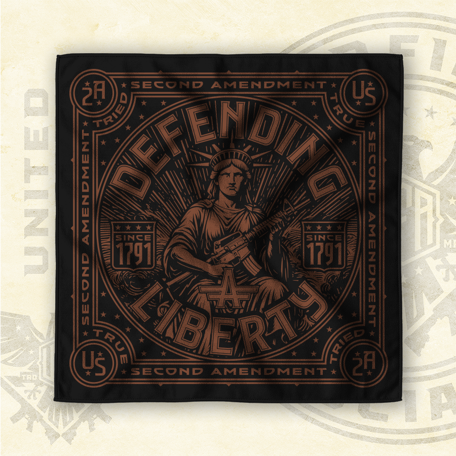 UFA - Defending Liberty - Black Bandana - 4366