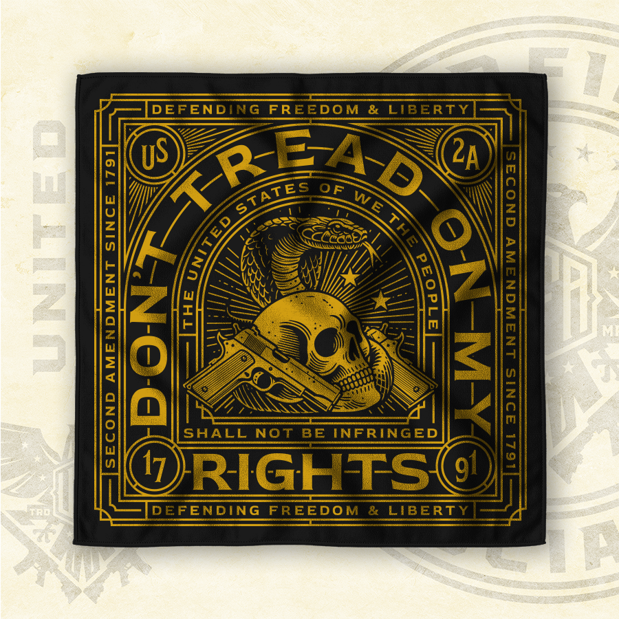UFA - Don't Tread - Black Bandana - 4379