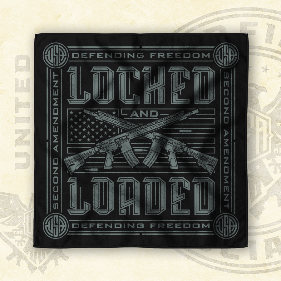 UFA - Locked And Loaded - Black Bandana - 4365